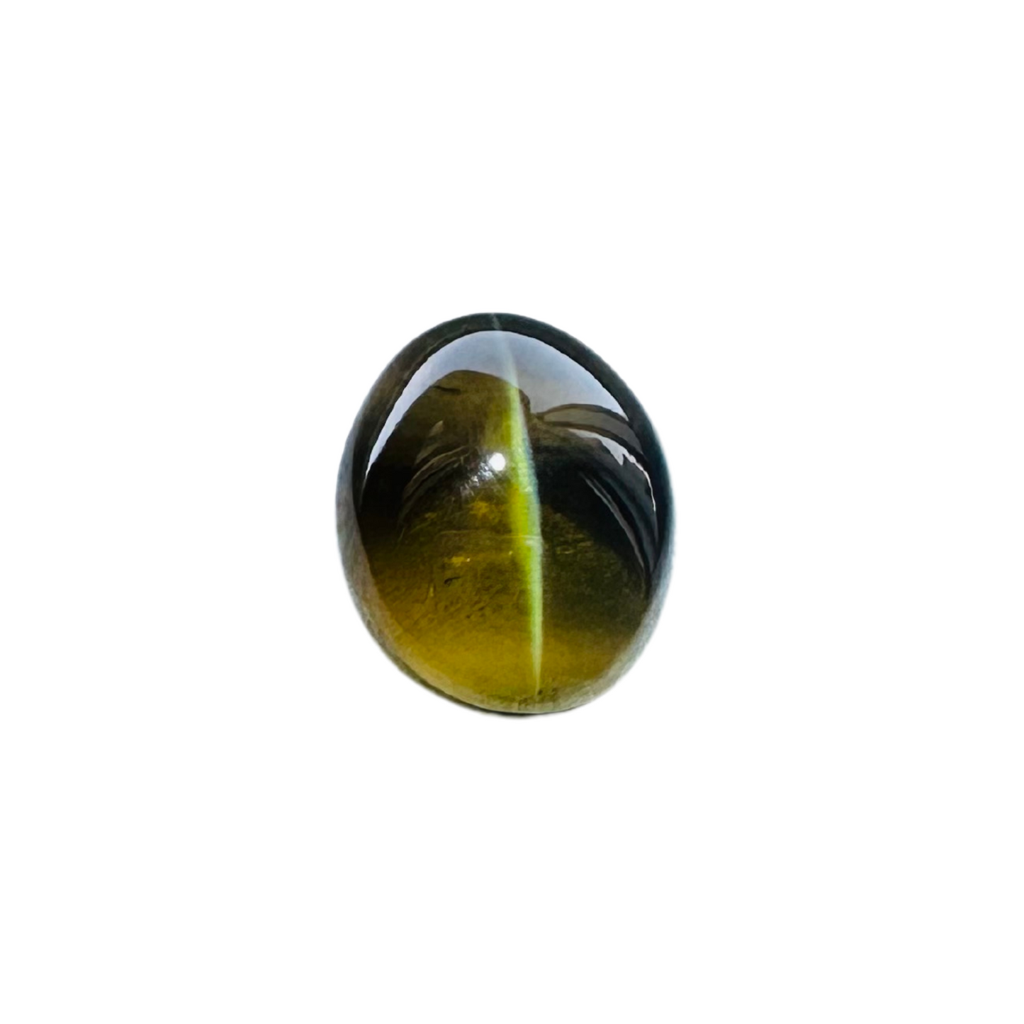 Chrysoberyl Cat's Eye - (Un-Heated) Brownish Greenish Yellow 10.42Ct