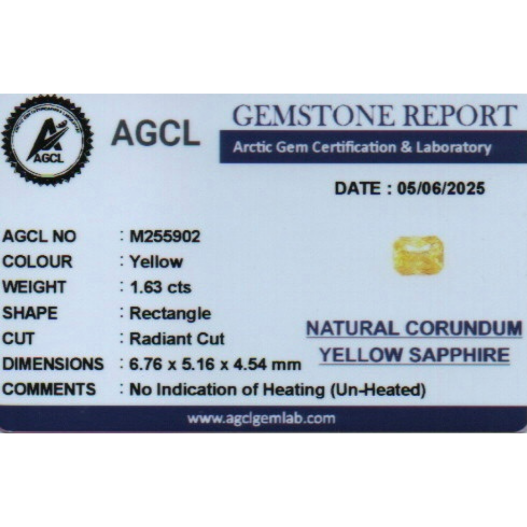Yellow Sapphire (Un Heated) 1.63Ct