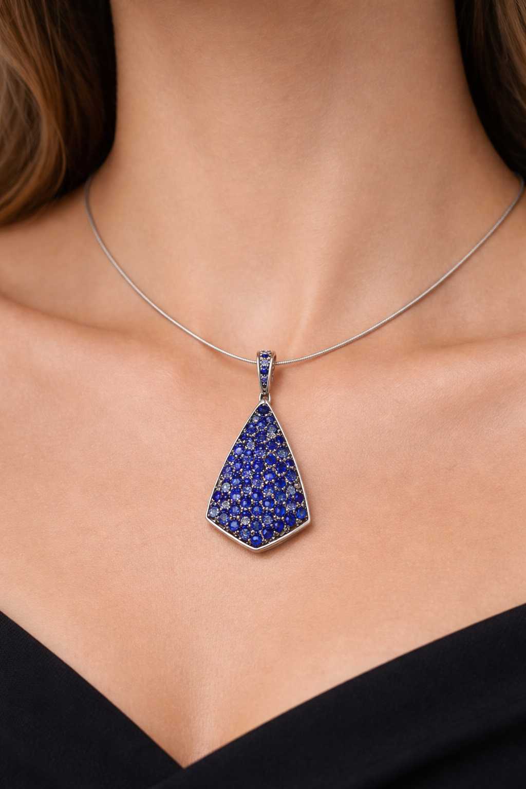 Imperial Ceylon Sapphire Pendant