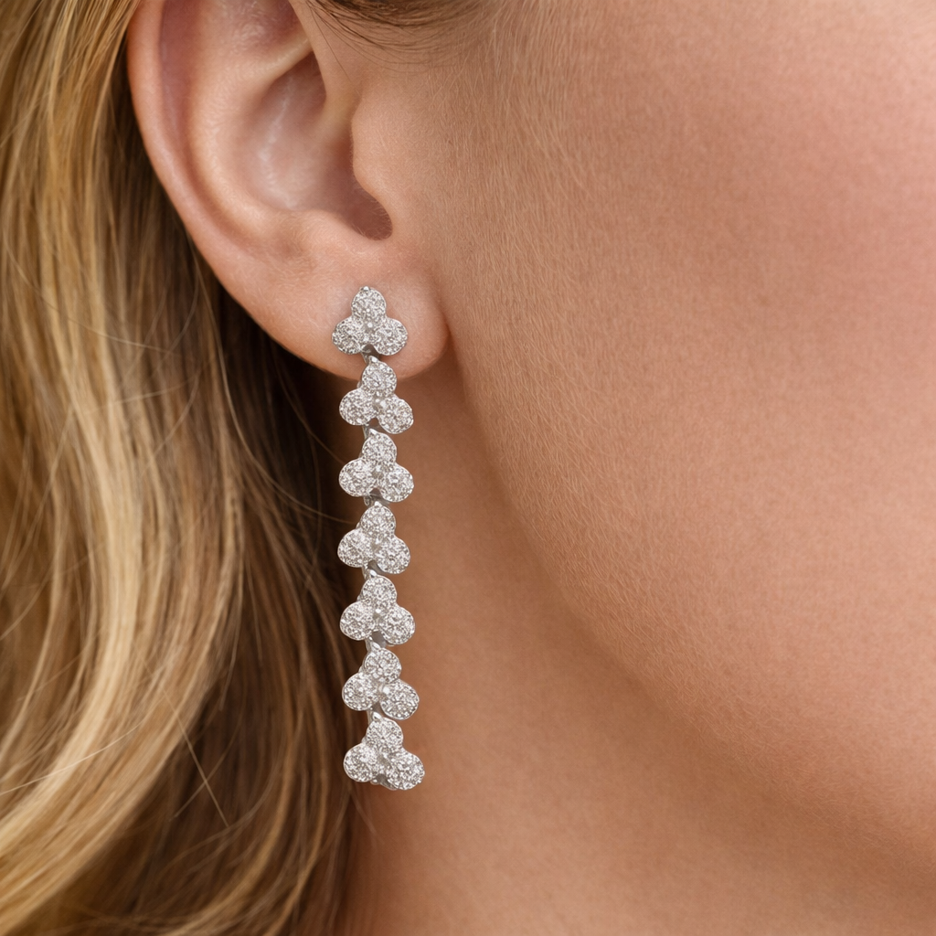 Sovereign Cloverfall Diamond Earring