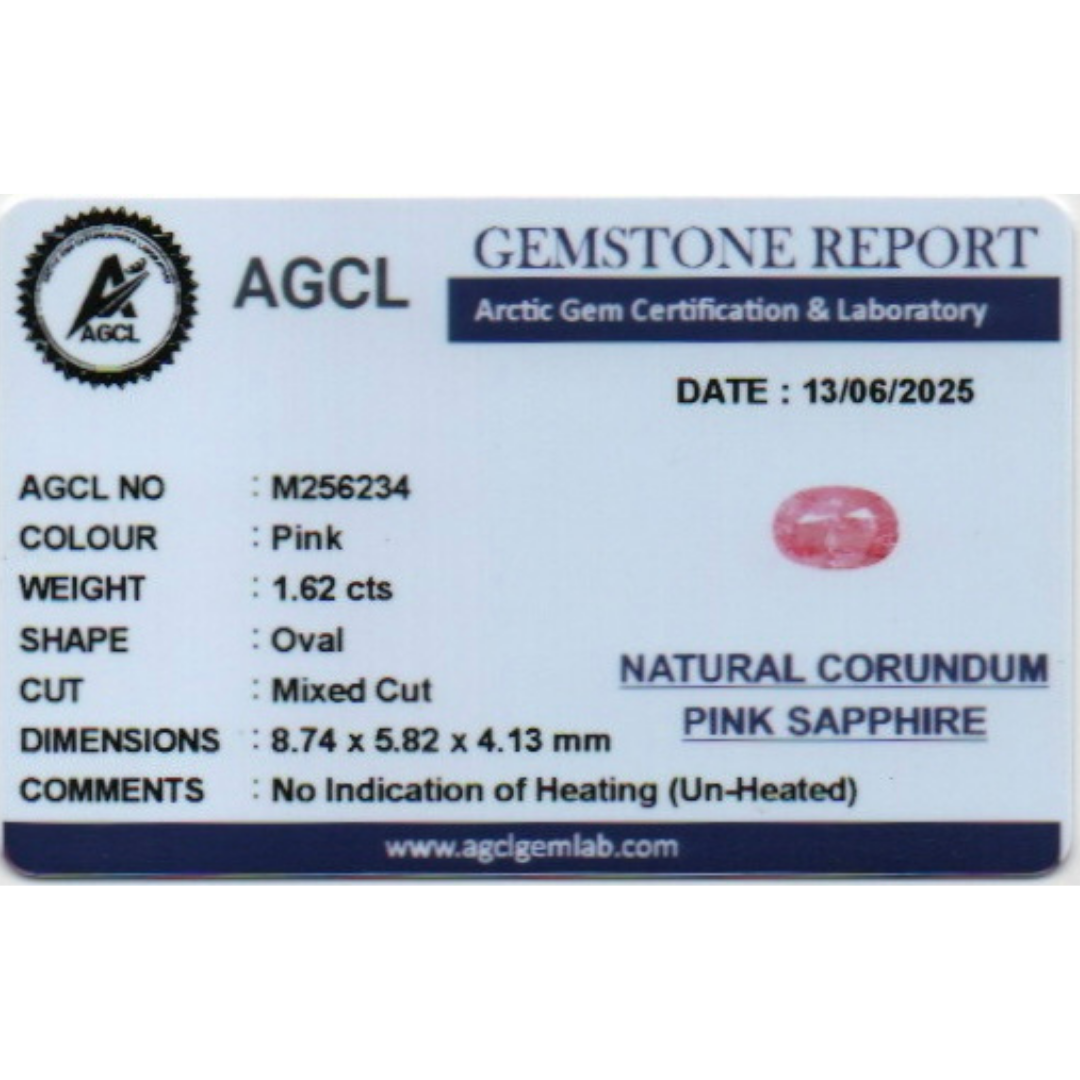 Pink Sapphire - Pink 1.62Ct
