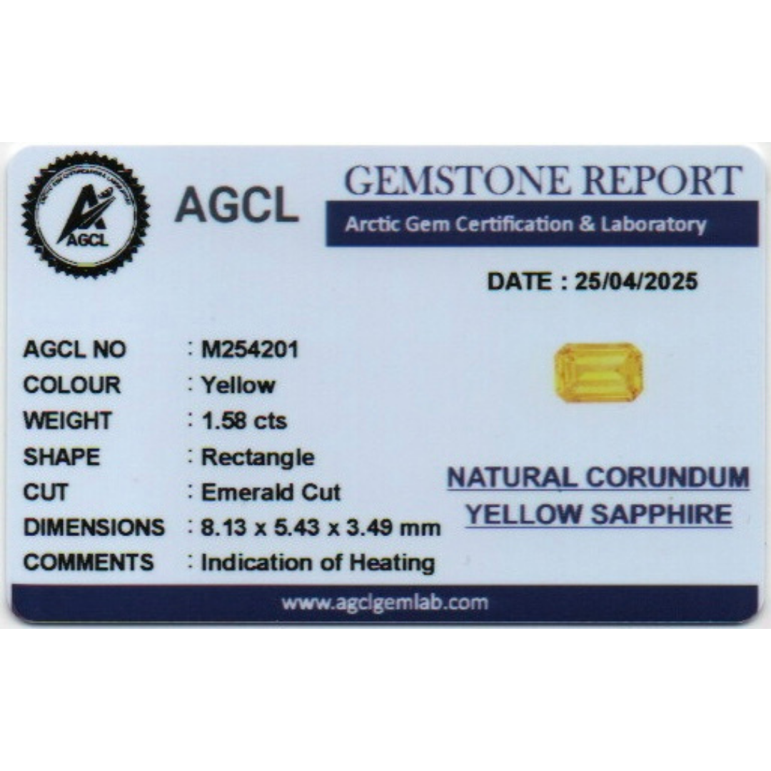 Yellow Sapphire - Yellow 1.58Ct