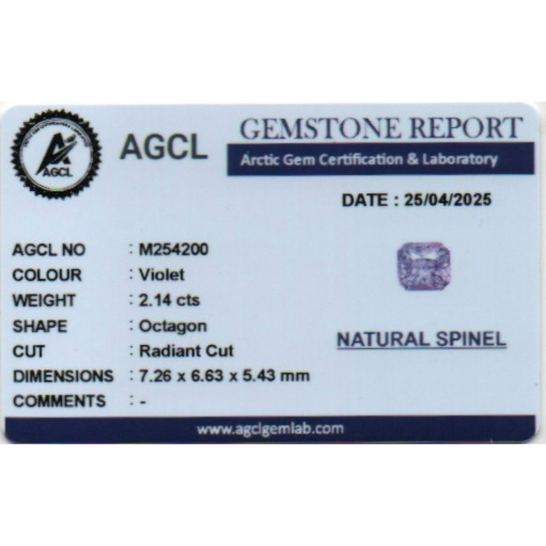 Natural Spinel - Violet 2.14Ct