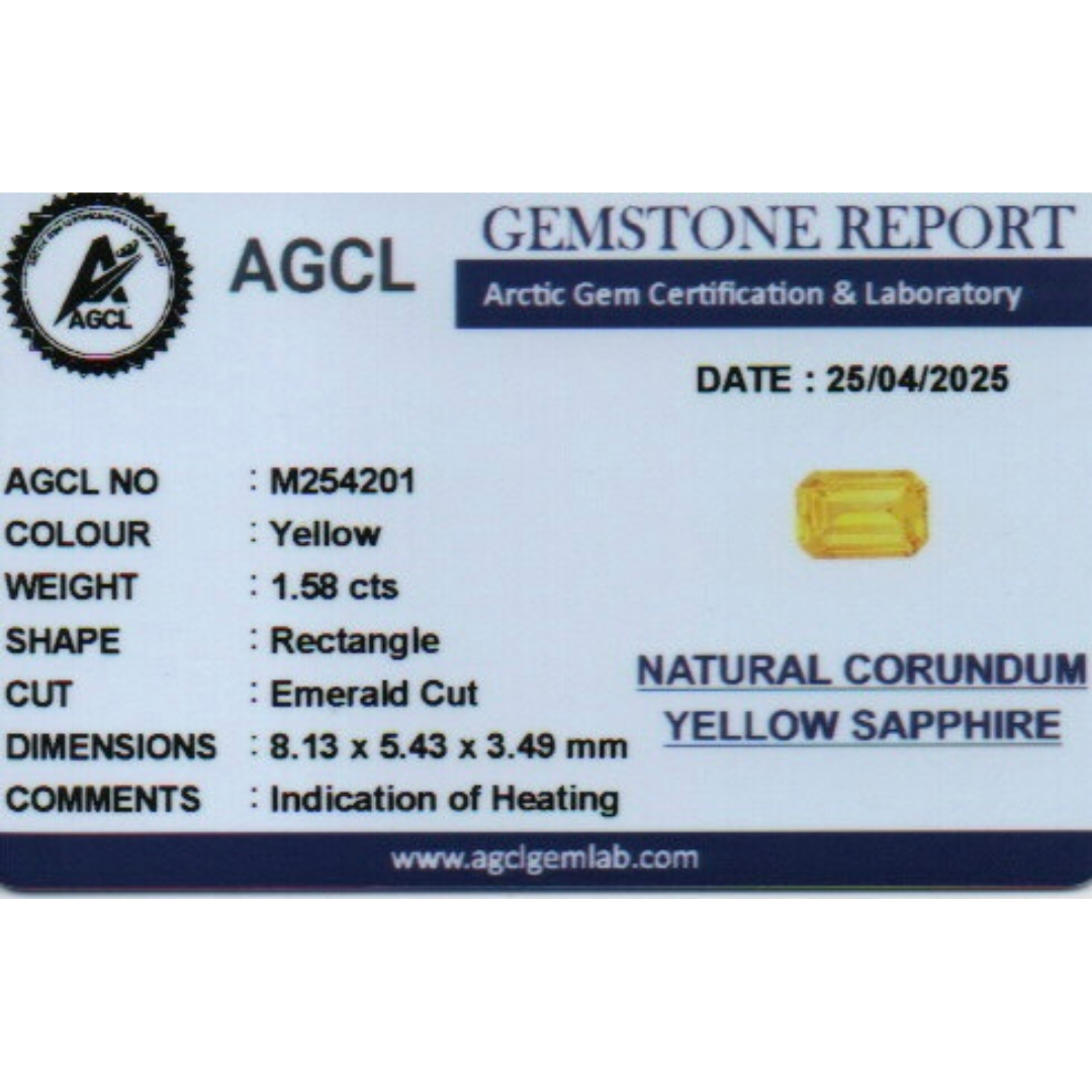 Yellow Sapphire - Yellow 1.58Ct