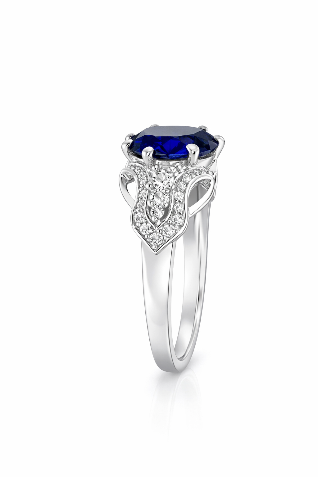 Celestia Royal Blue Sapphire Ring