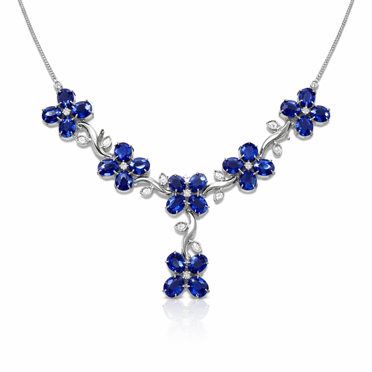 Royal Sapphire Garden Necklace