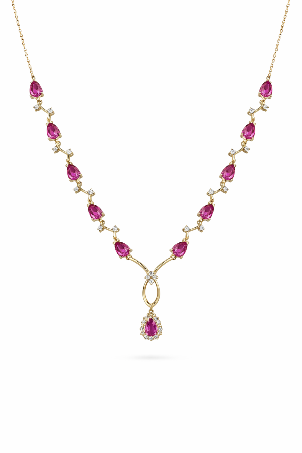 Majestic Pink Sapphire Cascade Set