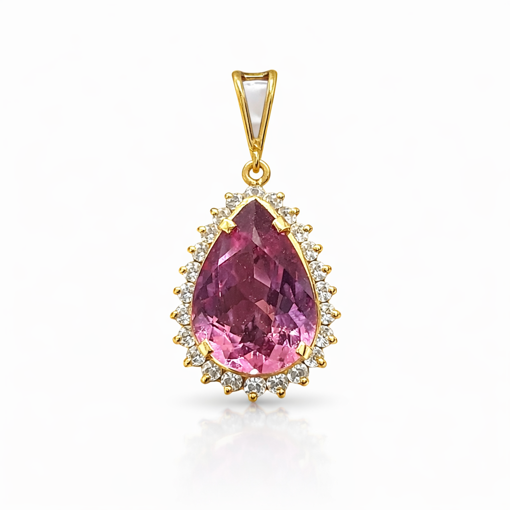 Pink Aurora Flame Pendant
