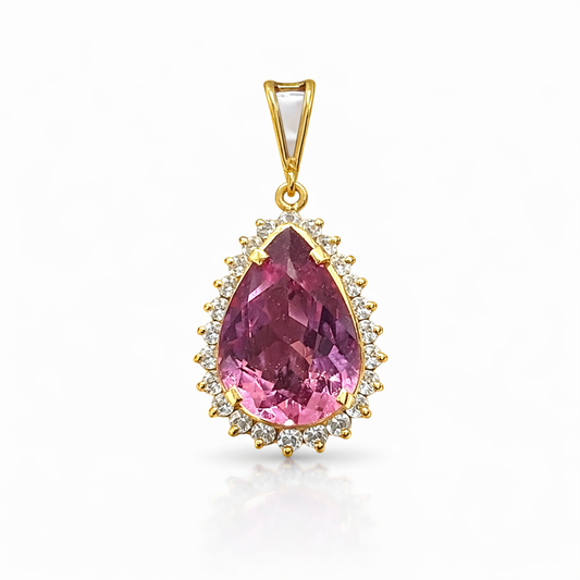 Pink Aurora Flame Pendant