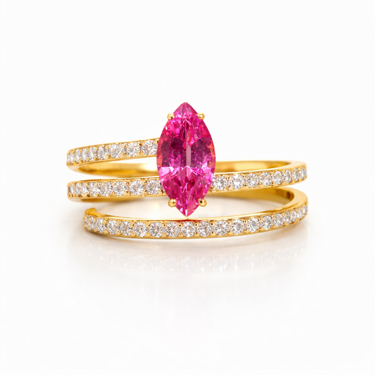 Pink Empress Wrap Ring