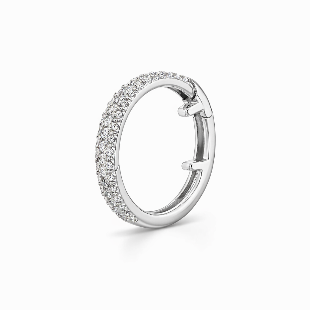 Majestic Halo Diamond Hoops