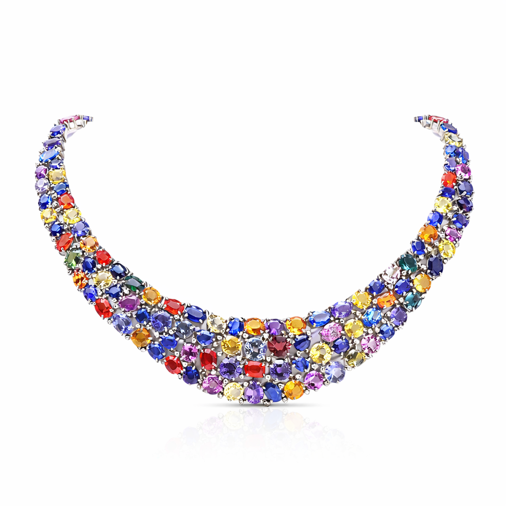 Eternal Spectrum Sapphire Necklace