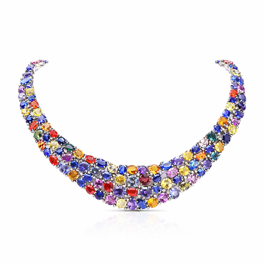 Eternal Spectrum Sapphire Necklace
