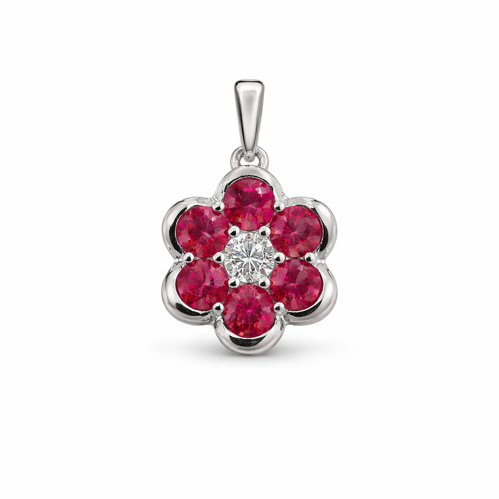 Seraphina Ruby Bloom Pendant