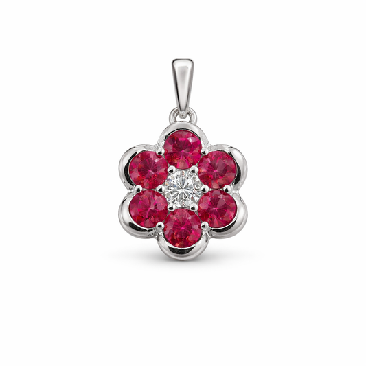 Seraphina Ruby Bloom Pendant