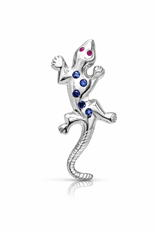 Lumin Salamander Brooch
