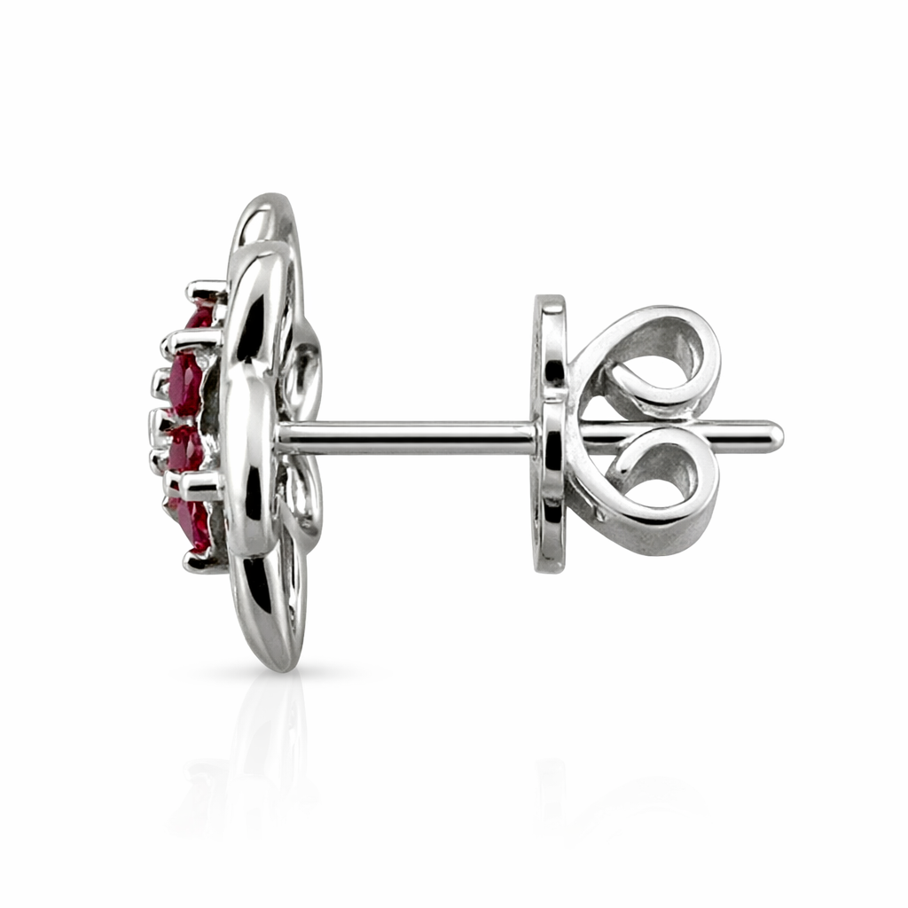 Royal Ruby Star Earring