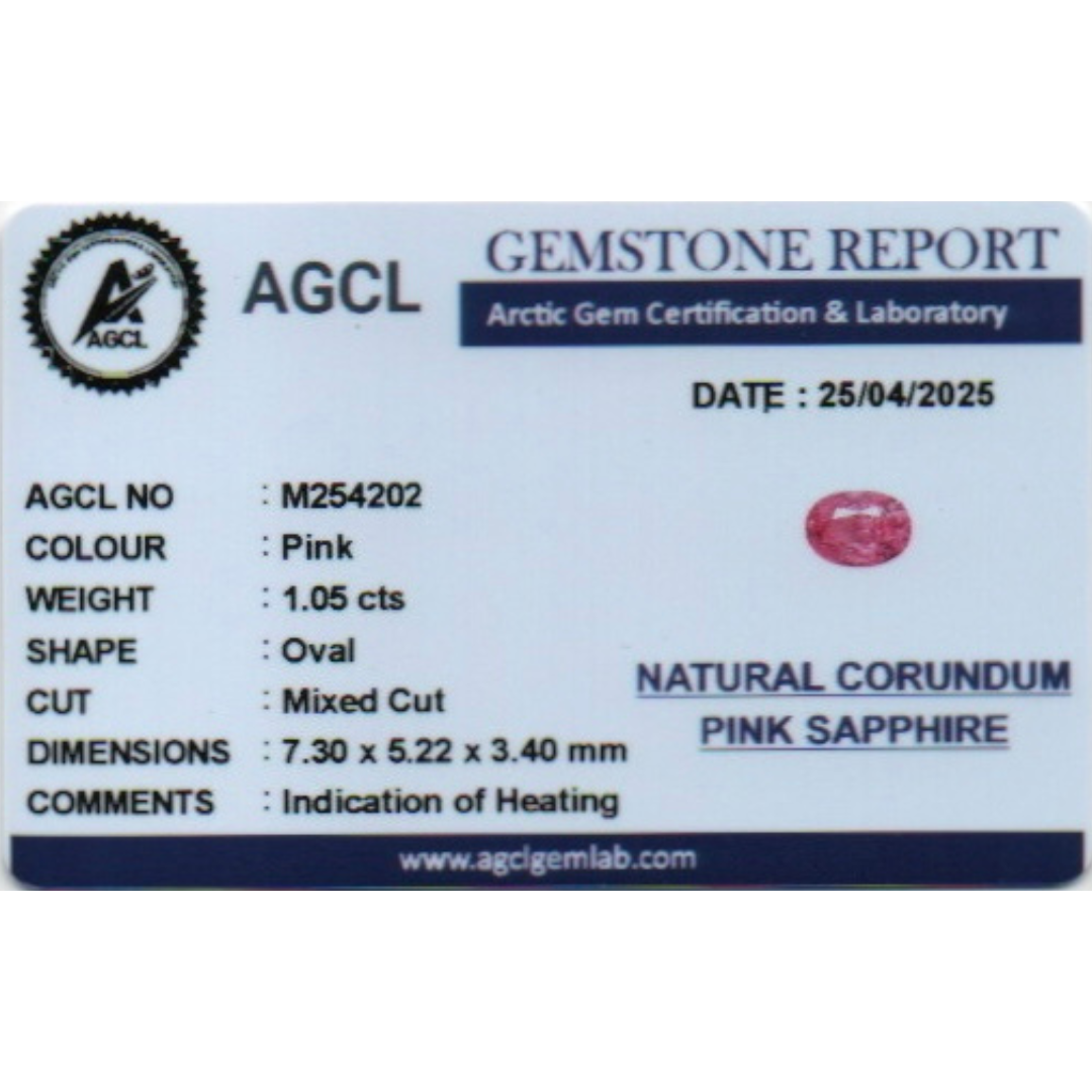 Pink Sapphire - Pink 1.05Ct