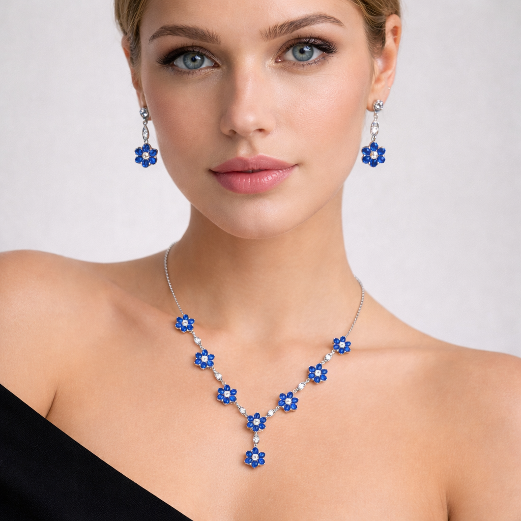 Blue Majesty Sapphire Bloom Set