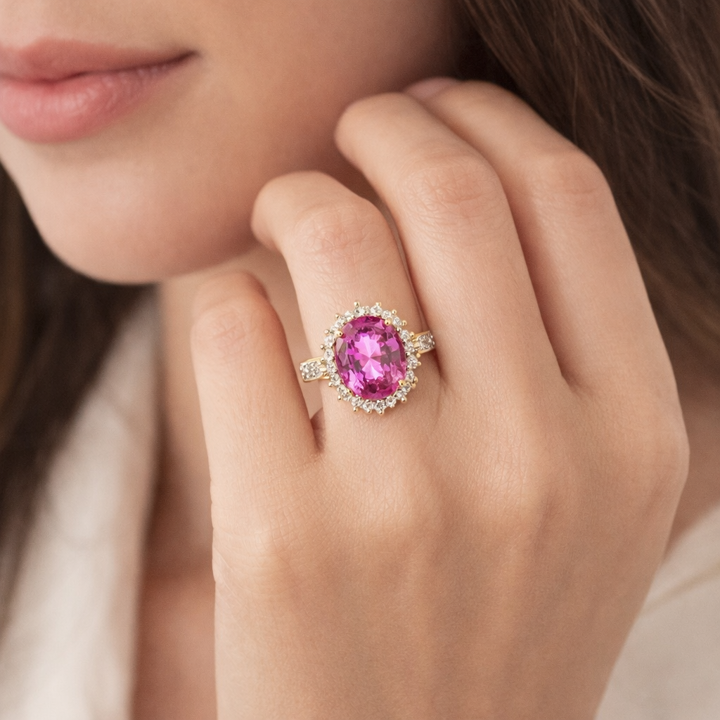 Seraphina Pink Sapphire Ring