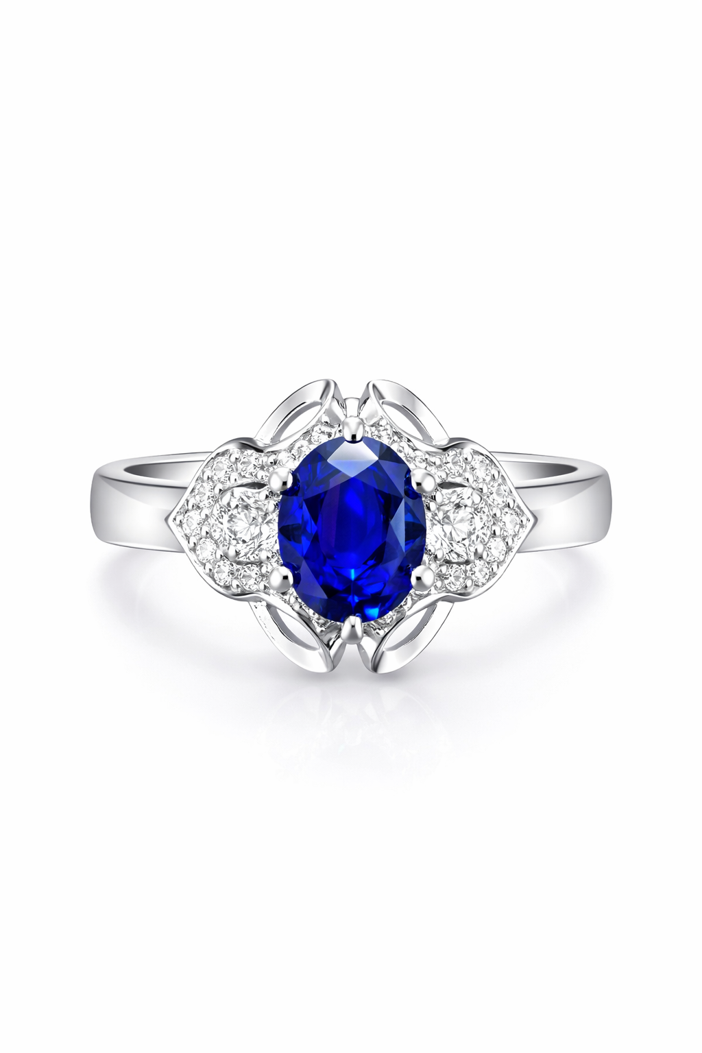 Celestia Royal Blue Sapphire Ring