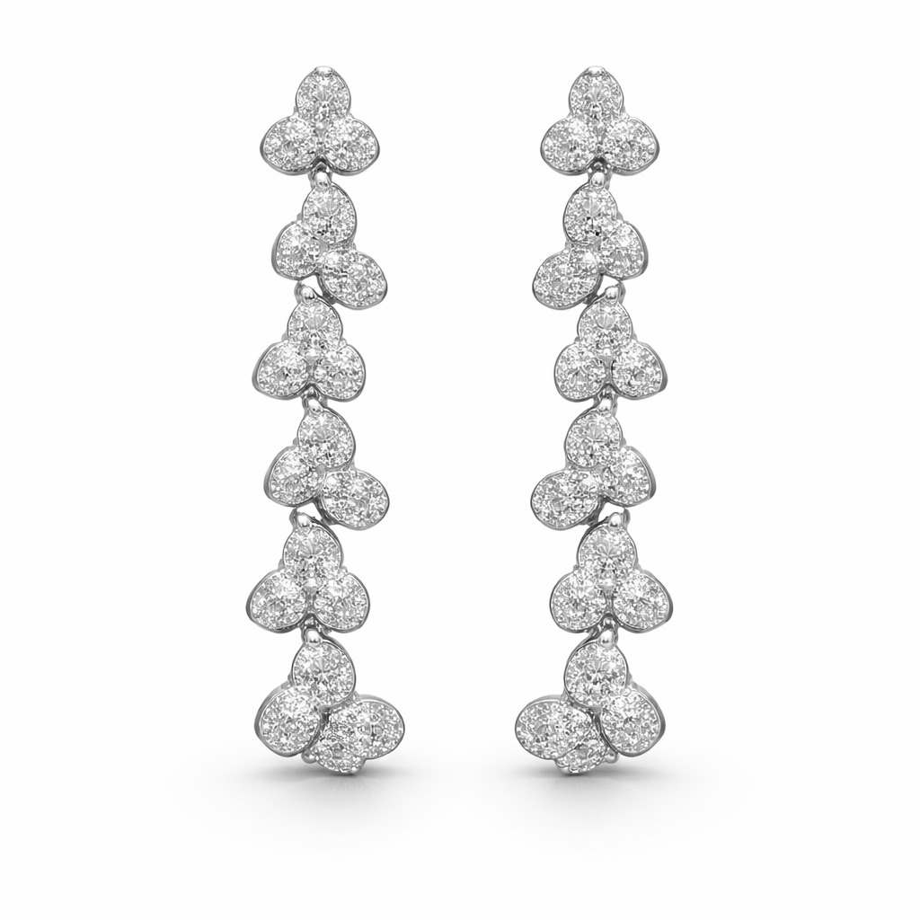 Sovereign Cloverfall Diamond Earring