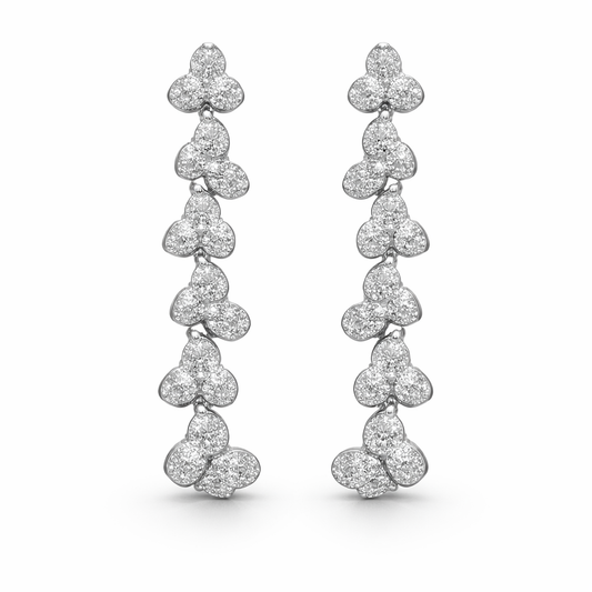 Sovereign Cloverfall Diamond Earring