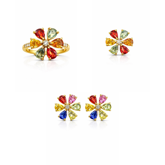 Celestial Spectrum Sapphire Set